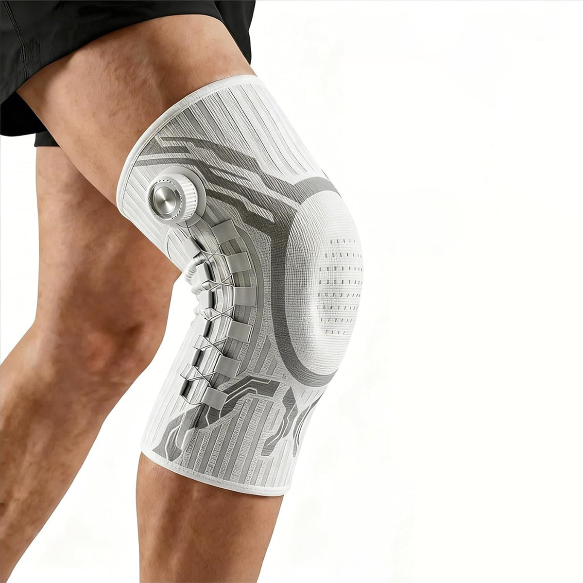 Adjustable Sports Knee Pads with Silicone Support